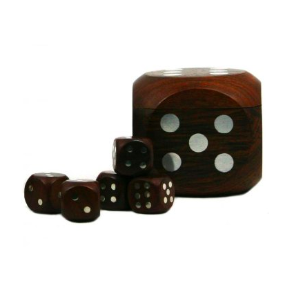 Authentic Models Silver Dice Box
