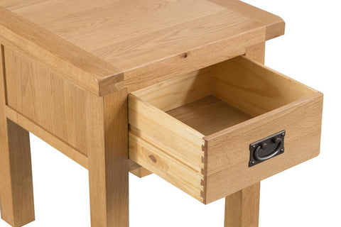 Concepts Battle Oak Lamp Table with Drawer