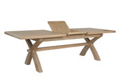 Concepts Rye Oak 2m-2.5m Cross Leg Dining Table