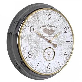 Thomas Kent Campbell World Traveller Wall Clock