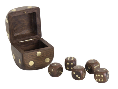 Authentic Models Brass Dice Box