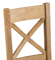 Concepts Battle Oak Cross Back Chair Wooden Seat
