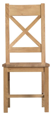 Concepts Battle Oak Cross Back Chair Wooden Seat