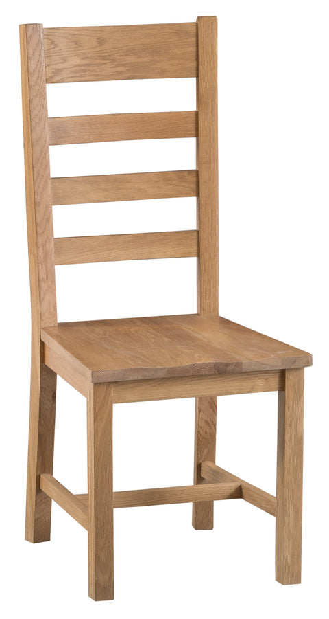 Concepts Battle Oak Ladder Back Chair Wooden Seat