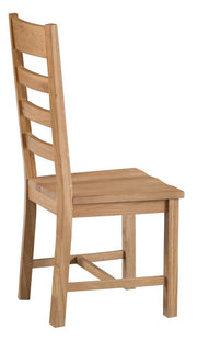 Concepts Battle Oak Ladder Back Chair Wooden Seat