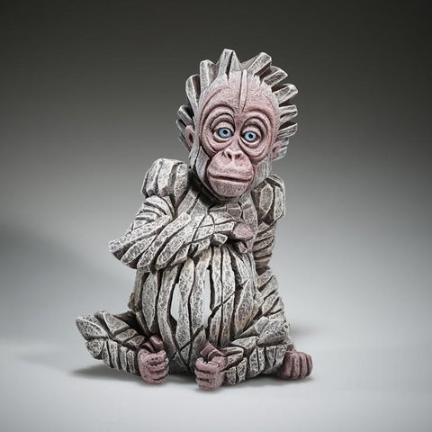 Edge Baby Orangutan "Alba" (White) Sculpture