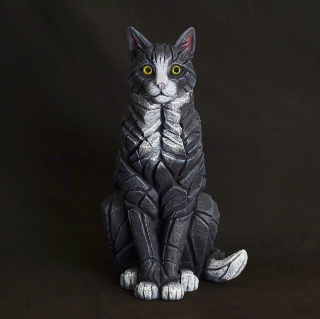 Edge Black and White Sitting Cat Figure – Concepts of Rye