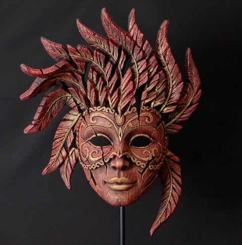 Edge Red Masquerade Carnival Mask