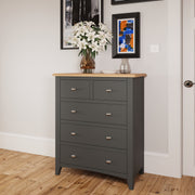 Hastings Grey 2 Over 3 Chest Of Drawers
