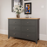 Hastings Grey 6 Drawer Chest Of Drawers