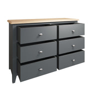 Hastings Grey 6 Drawer Chest Of Drawers