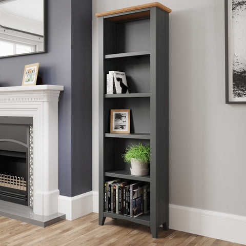 Hastings Grey Large Bookcase