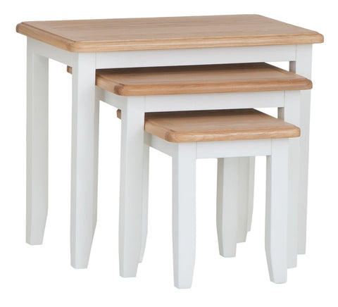 Hastings White Nest Of 3 Tables