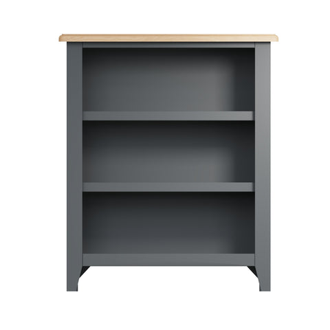 Hastings Grey Small Wide Bookcase