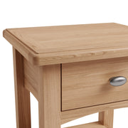 Hastings Oak  1 Drawer Lamp Table
