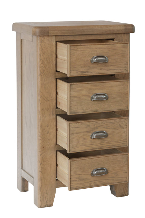 Concepts Rye Oak 4 Drawer Chest Of Drawers