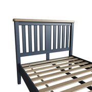 Concepts Rye Blue Bed with Headboard and Low Footboard Set