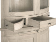 Neptune Henley Curved Glazed Rack Oak Dresser