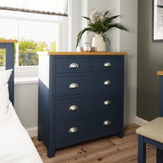 Camber Blue 2 Over 3 Chest of Drawers