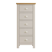 Camber Truffle 5 Drawer Narrow Chest of Drawers