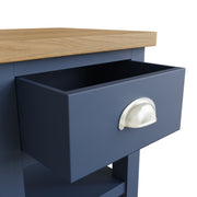 Camber Blue 1 Drawer Lamp Table