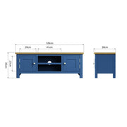 Camber Blue Large TV Unit