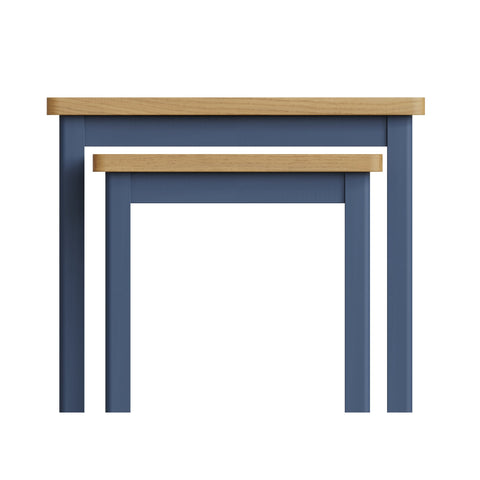 Camber Blue Nest of 2 Tables