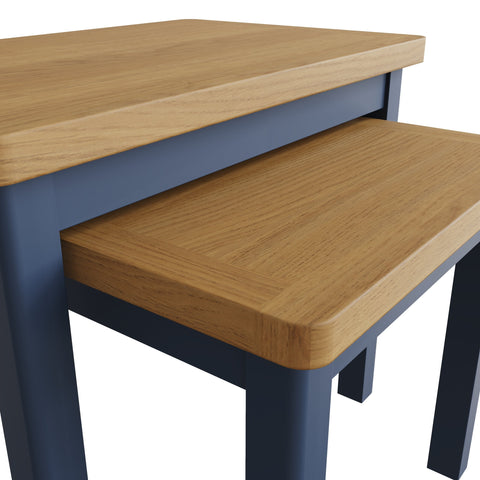 Camber Blue Nest of 2 Tables