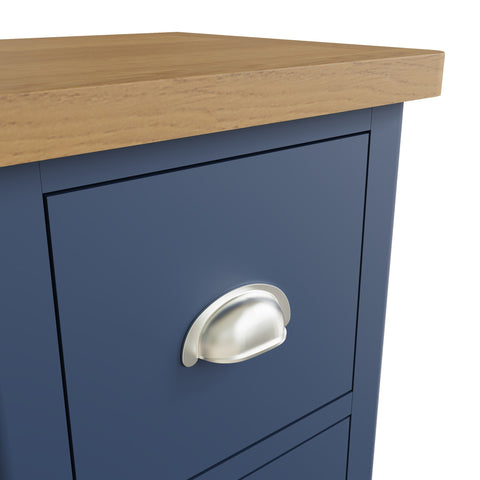 Camber Blue Small Bedside Table