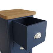 Camber Blue Small Bedside Table