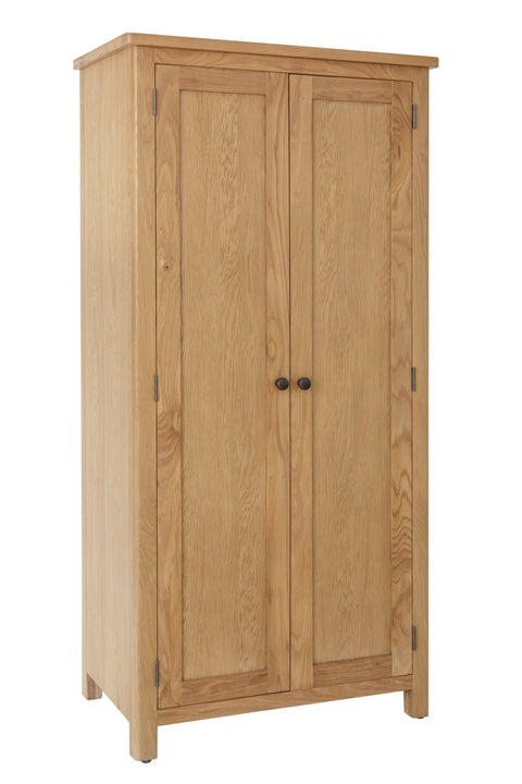Camber Oak 2 Door Full Hanging Wardrobe