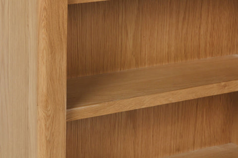 Camber Oak Small Wide Bookcase