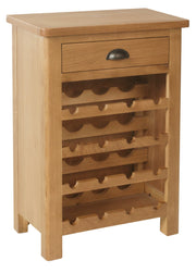 Camber Oak Wine Cabinet