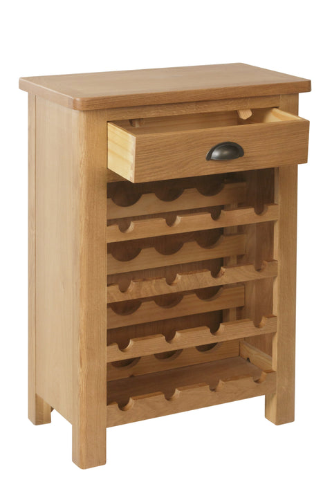 Camber Oak Wine Cabinet