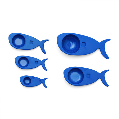 Rick Stein Five Fish-shaped Measuring Spoons (1.25 ml - 15.0 ml).