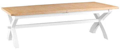 GoodWood by Concepts - Turner White Cross Extending Dining Table