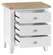 GoodWood by Concepts - Turner White 3 Drawer Chest Of Drawers