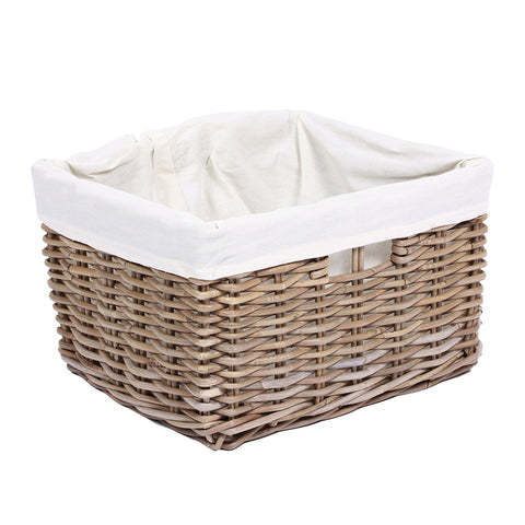 Concepts Wicker Rectangular Basket with Handles & Lining