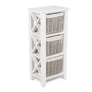 Concepts Wicker 3 Basket Cabinet with Linings