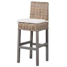 Concepts Wicker Wicker Bar Stool with Cushion - Various Colours