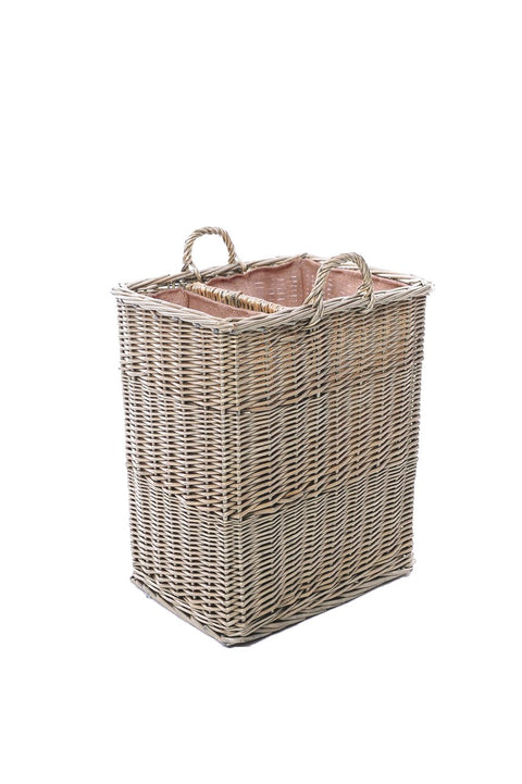 Concepts Wicker Small Split Log Basket with Ear Handles & Natural Lining