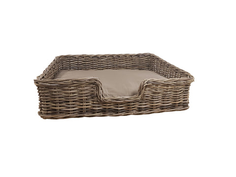 Concepts Wicker Rectangle Dog Basket
